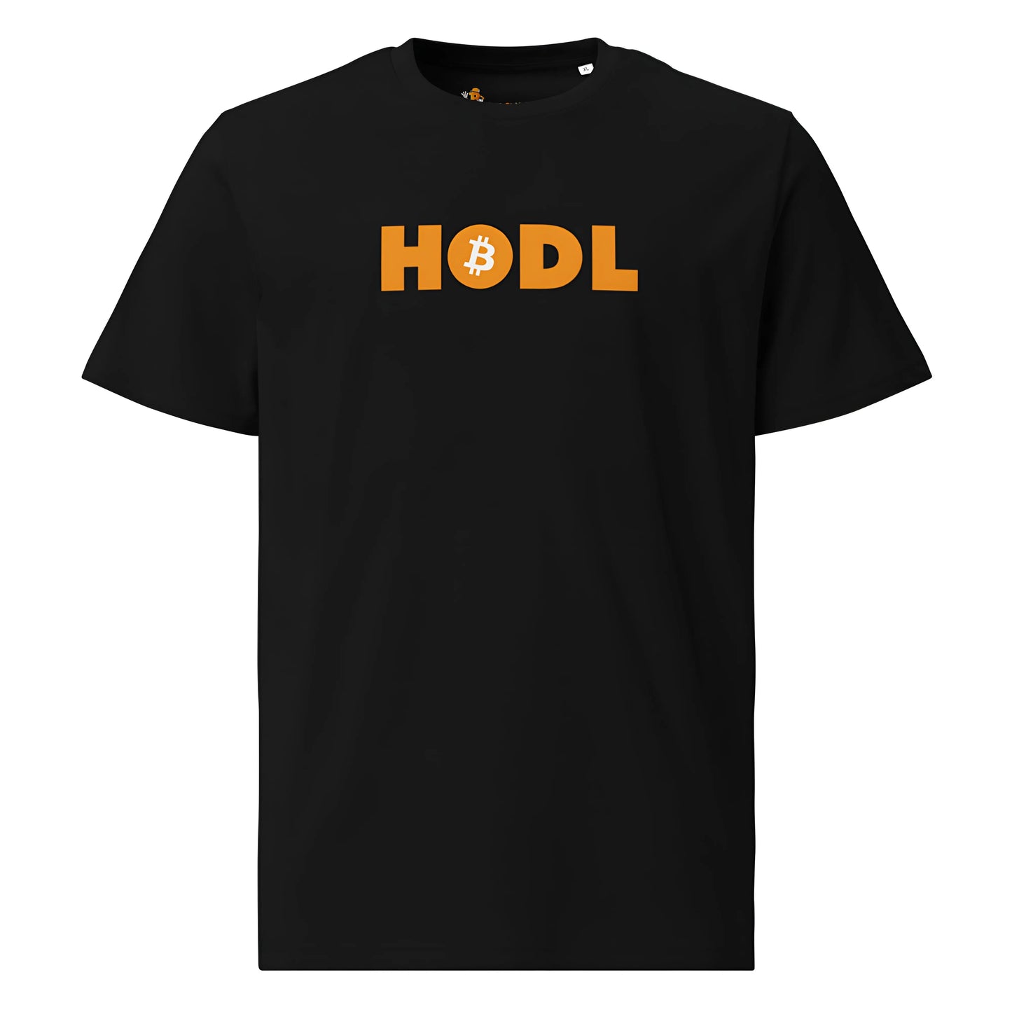 bitcoin t-shirt - hodl - front view - black