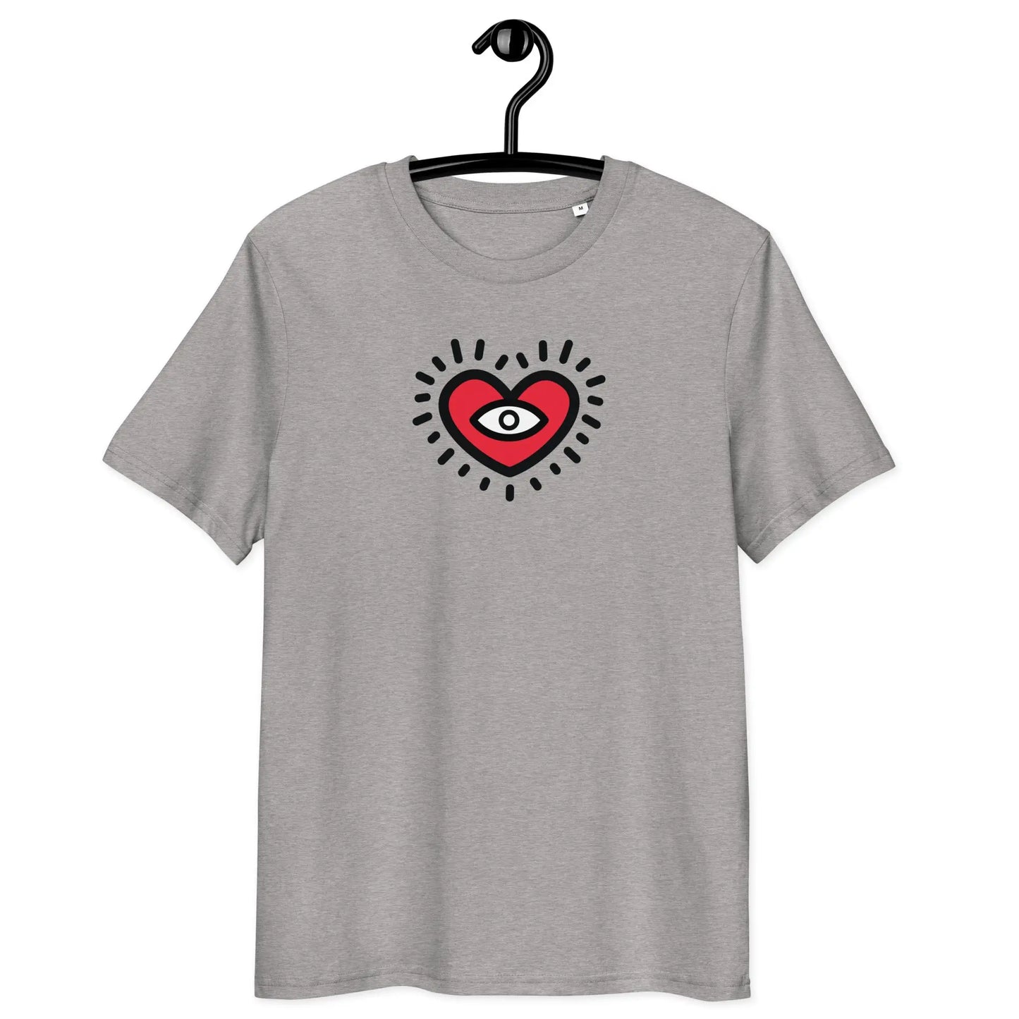 i see you t-shirt - front view - on hanger - grey color