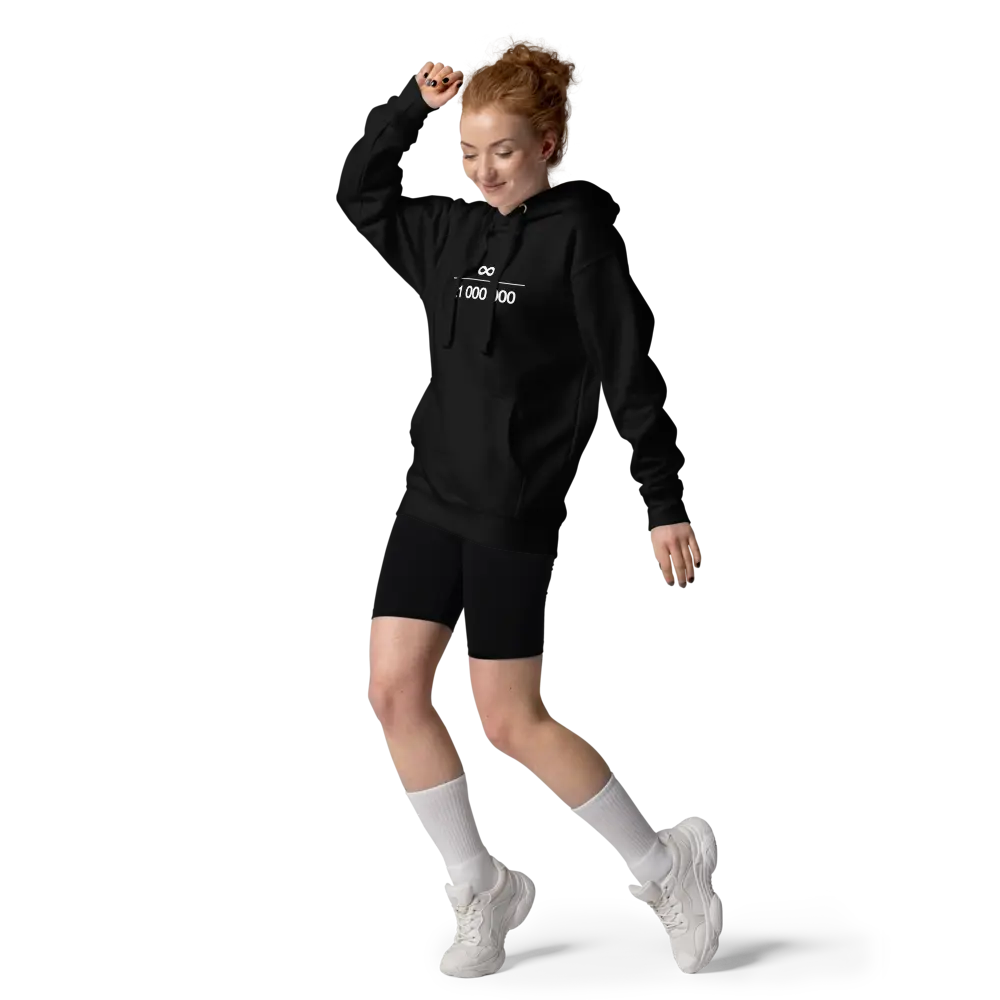 bitcoin hoodie - infinity 21m - lifestyle view
