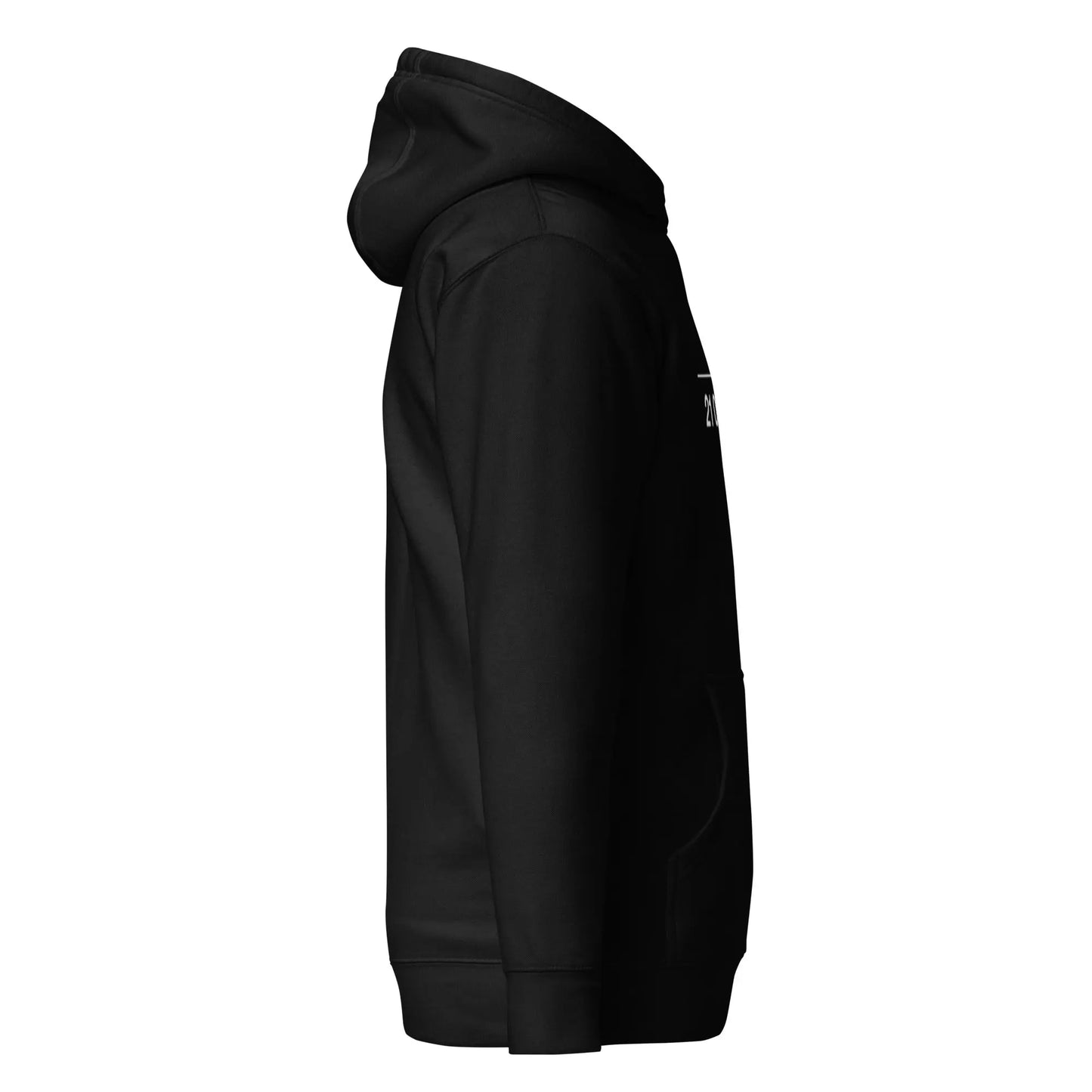 bitcoin hoodie - infinity 21m - side view