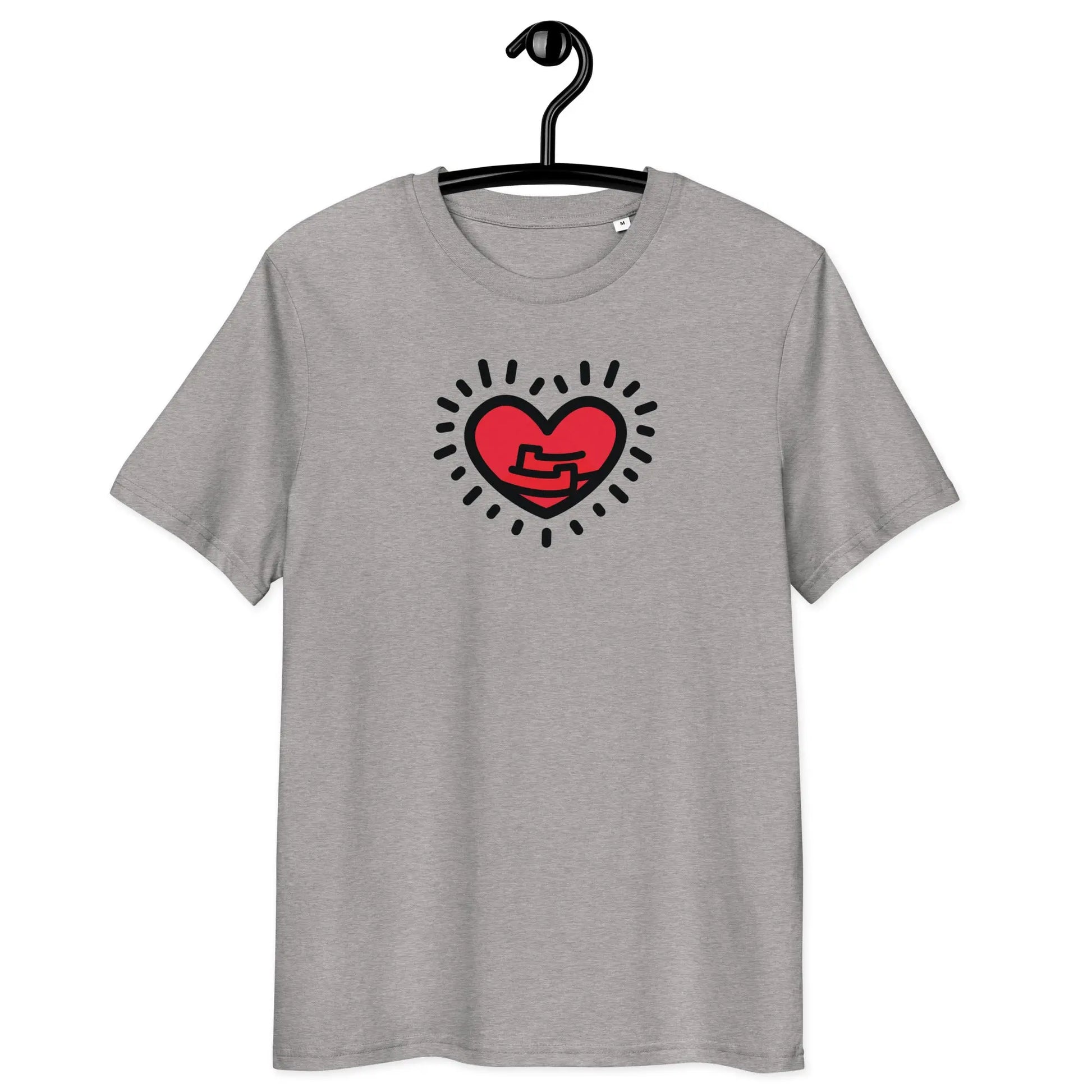 love yourself t-shirt - front view on hanger - grey