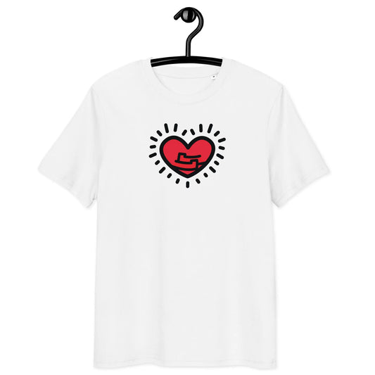 love yourself t-shirt - front view on hanger - white color