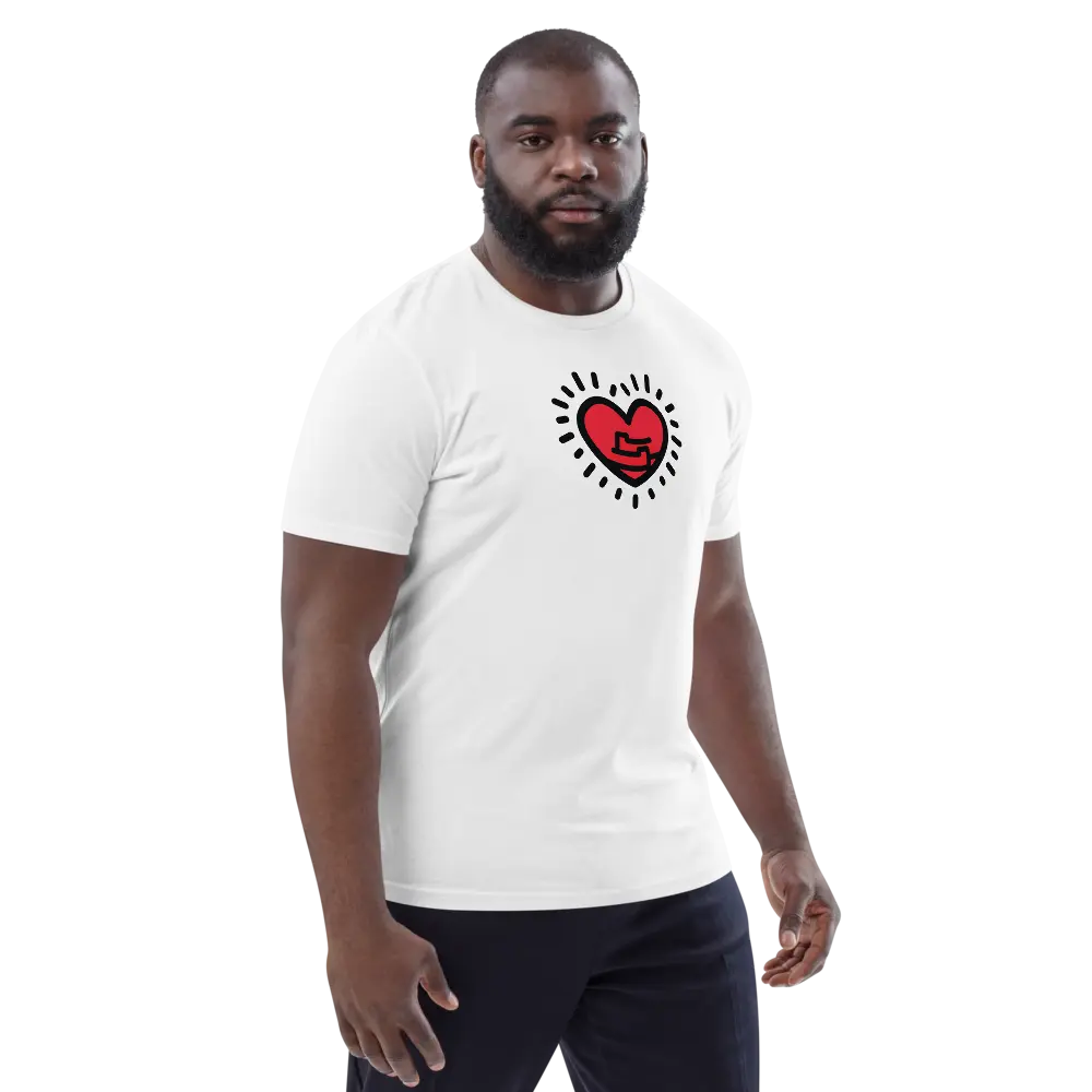 love yourself t-shirt - worn by male model - white