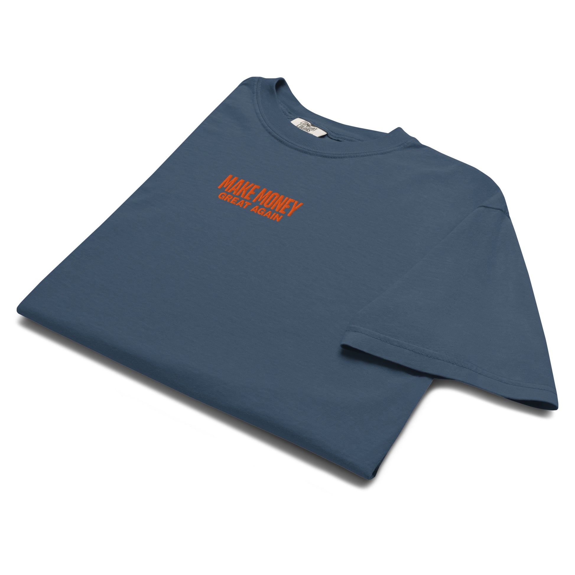bitcoin t-shirt - make money great again - folded view - midnight