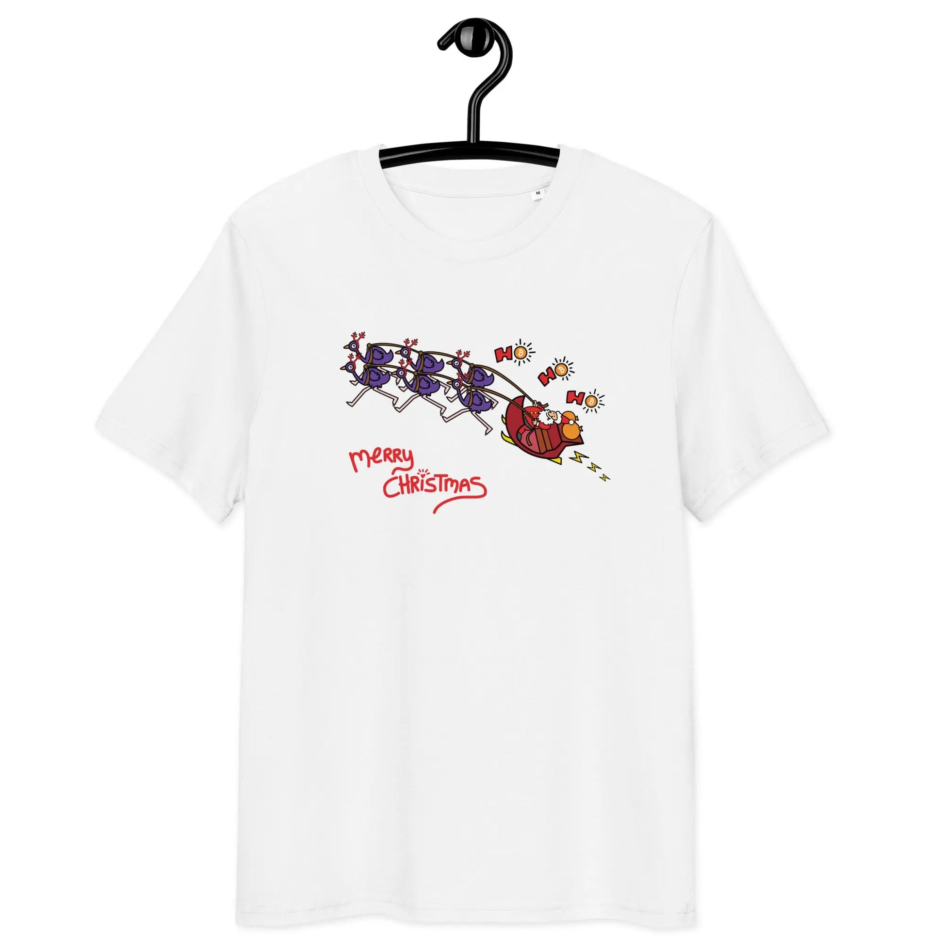 bitcoin t-shirt - merry christmas - front view