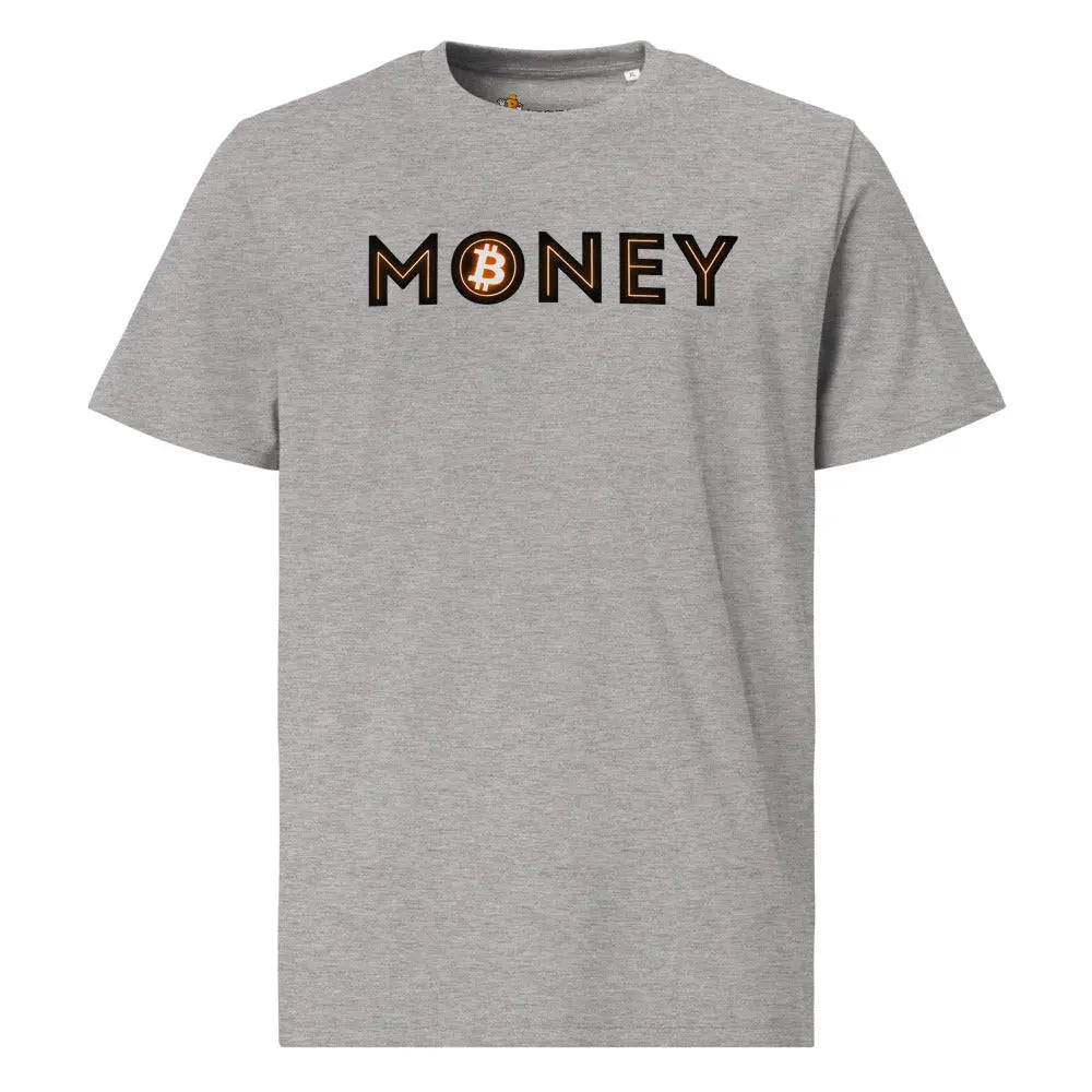 Bitcoin T-Shirt – Money - front view — grey