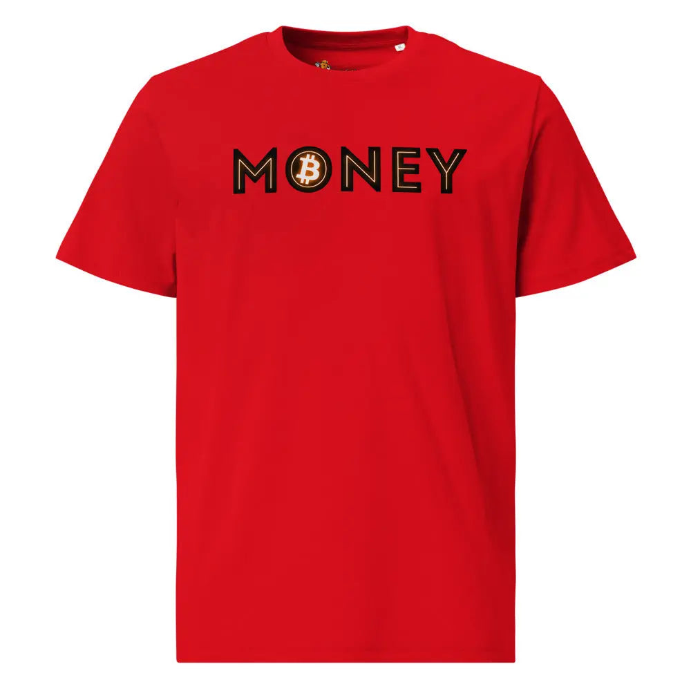 Bitcoin T-Shirt – Money - front view — red