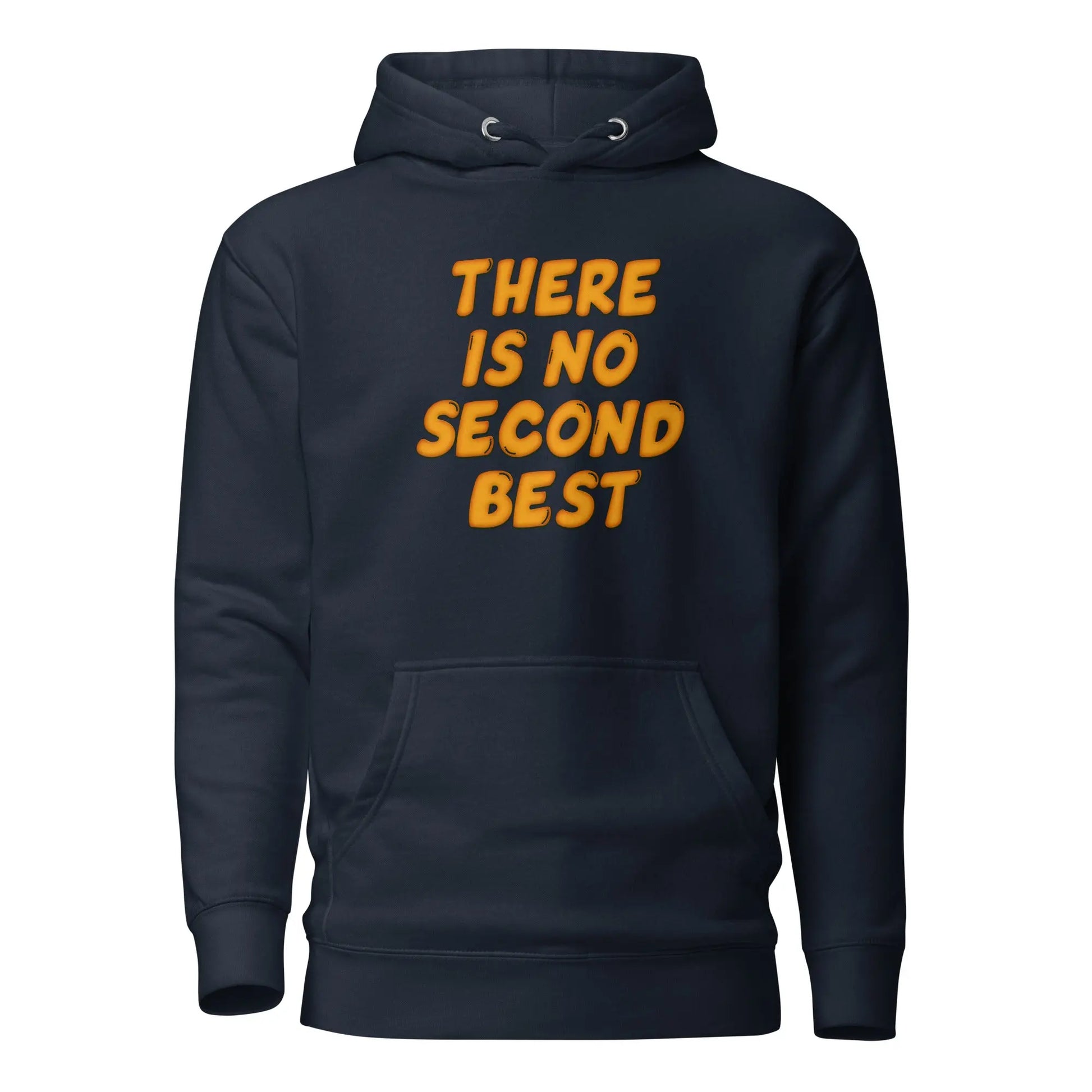 bitcoin hoodie - no second best - front view - blue