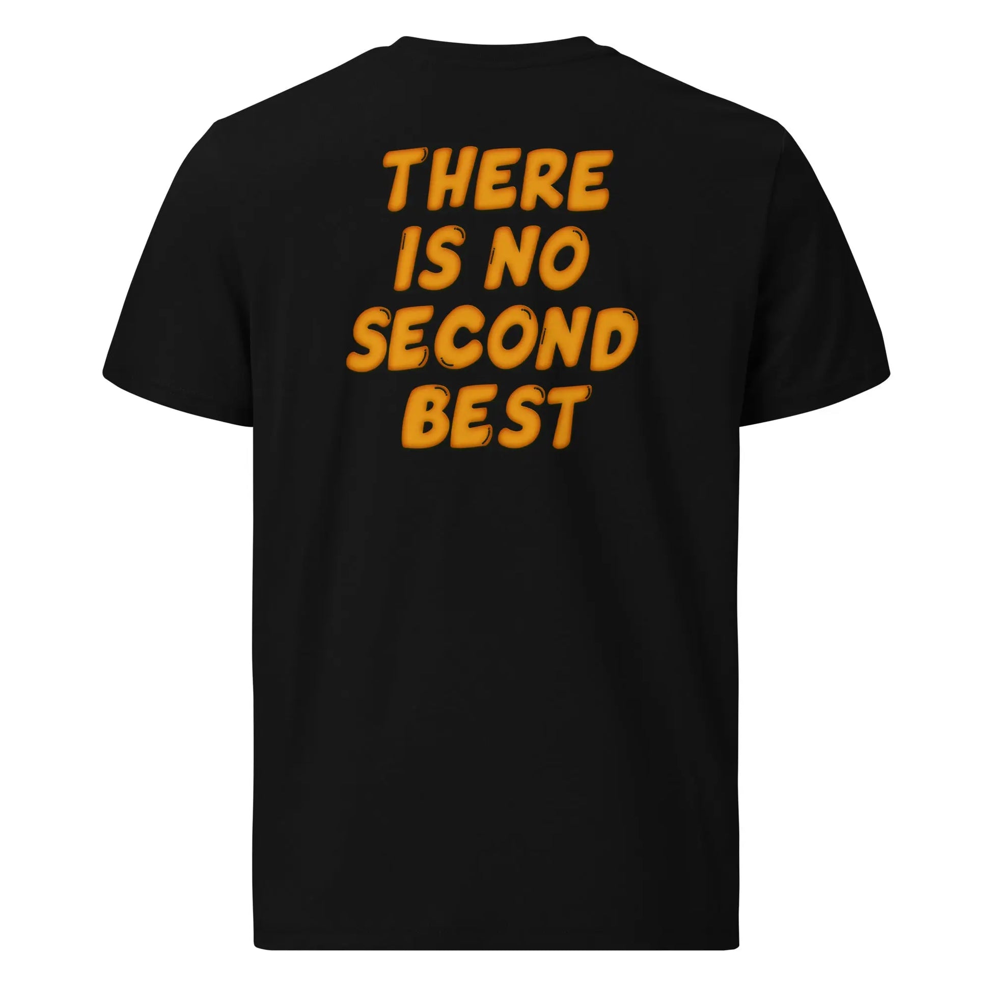 Bitcoin T-Shirt – No Second Best - back print view — black