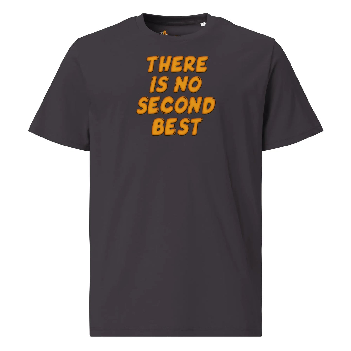 bitcoin t-shirt no second best front view anthracite