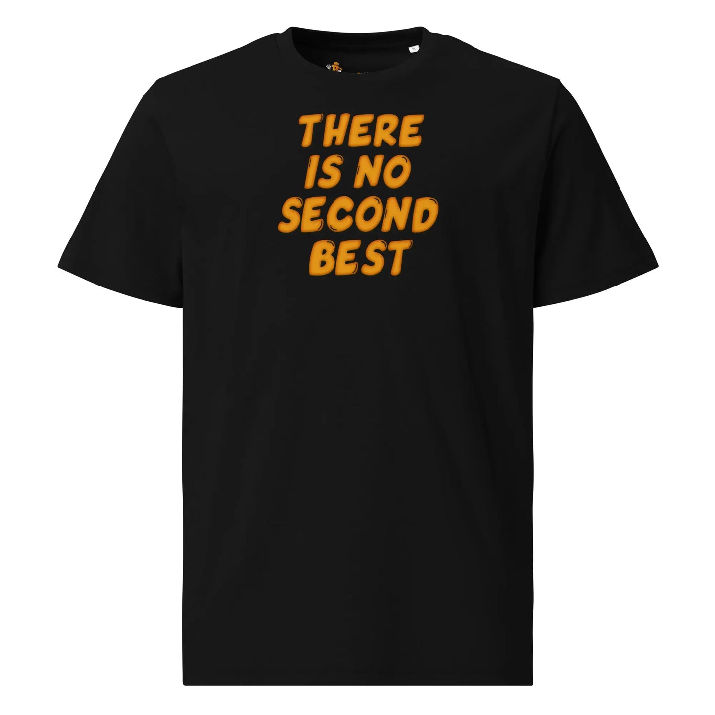 bitcoin t-shirt no second best front view black