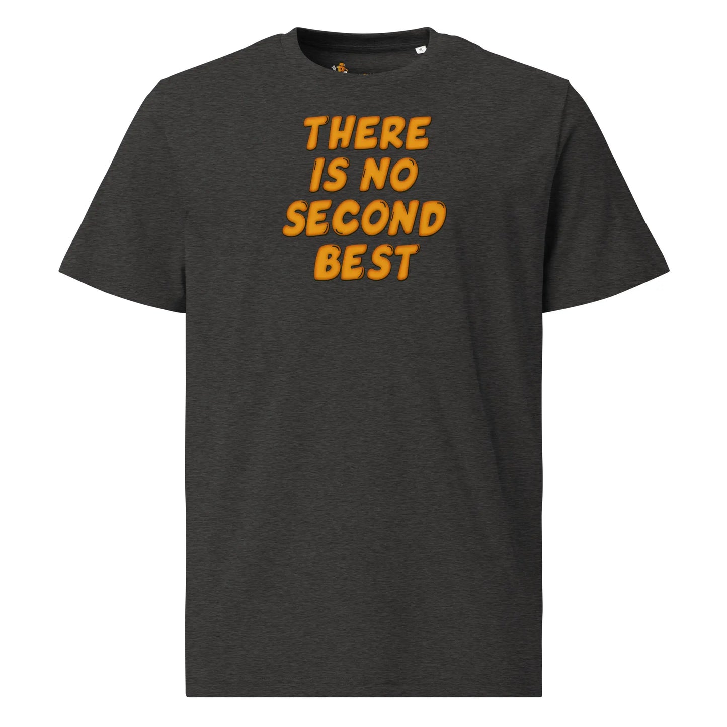 bitcoin t-shirt no second best front view grey