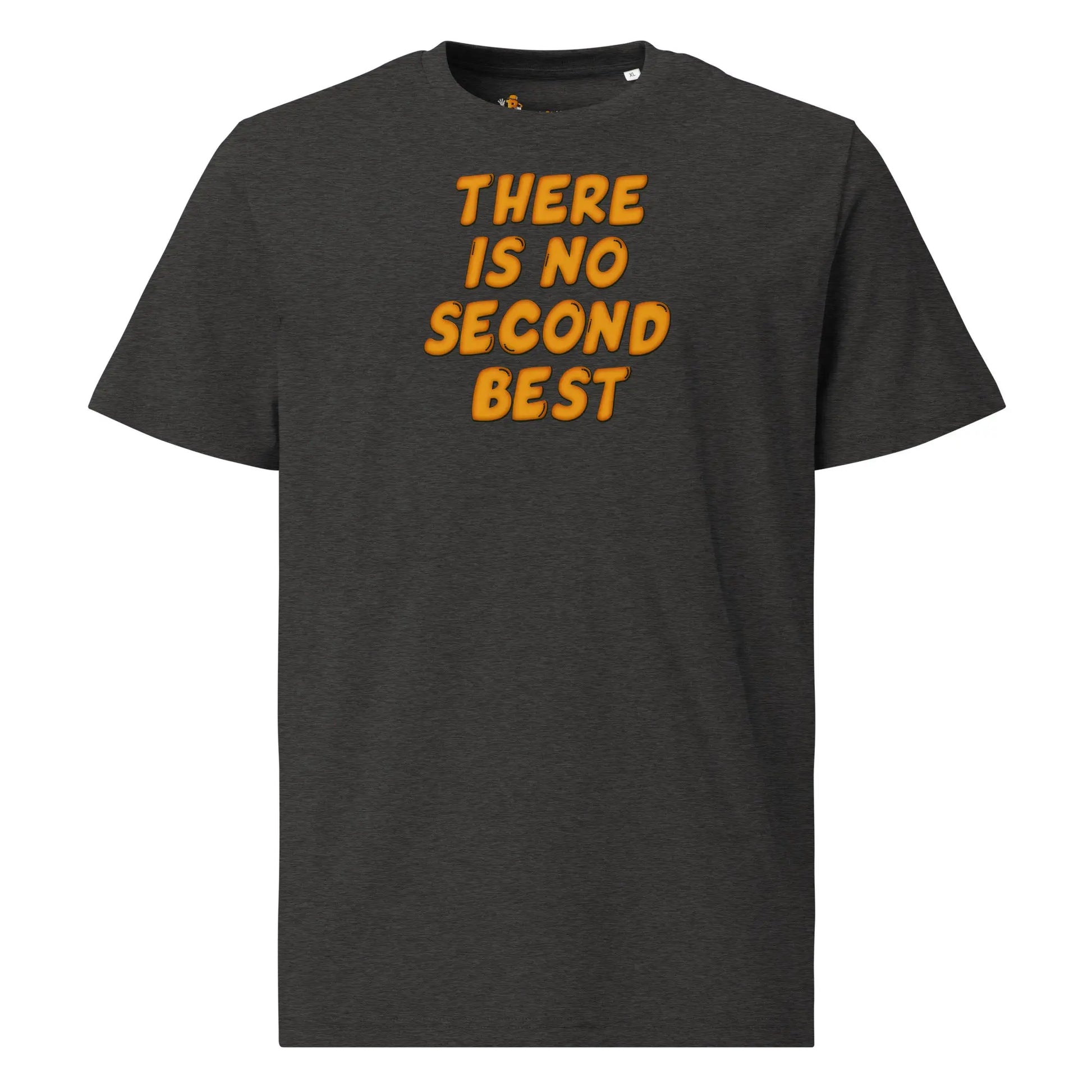 bitcoin t-shirt no second best front view grey