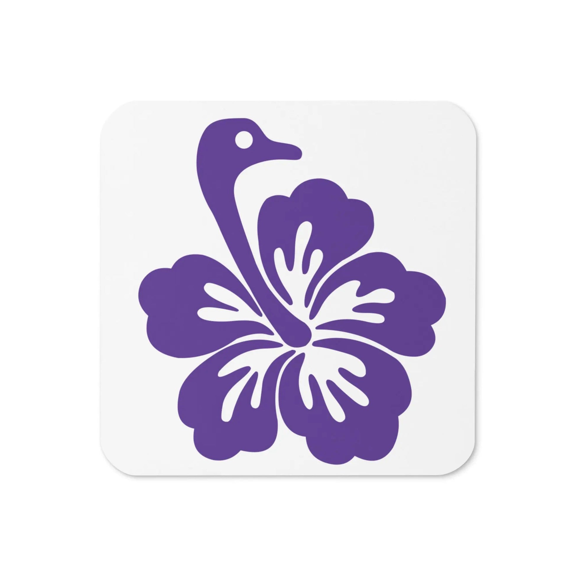 Nostr Flower Nostr coaster by BitPopArt – front view