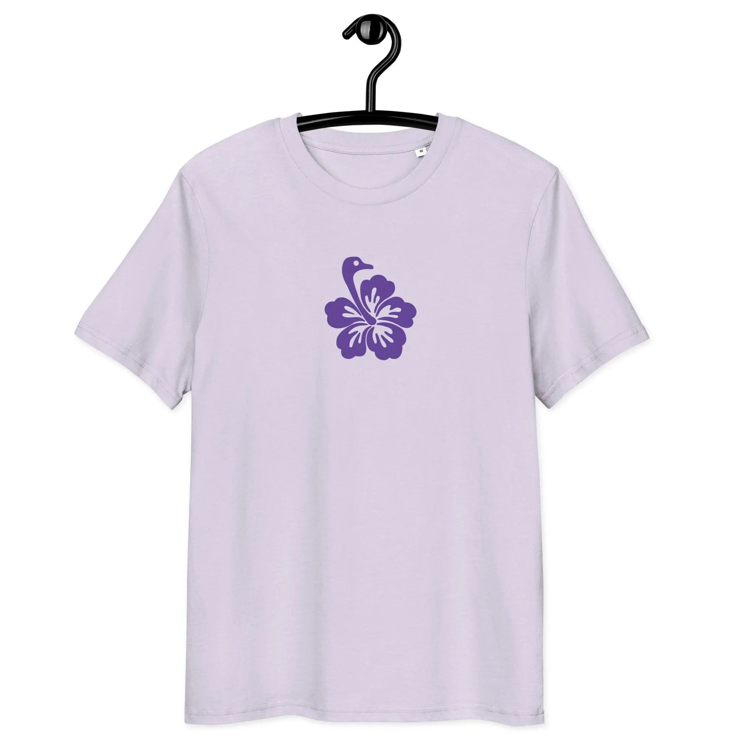 t-shirt - nostr flower - front view - lavender