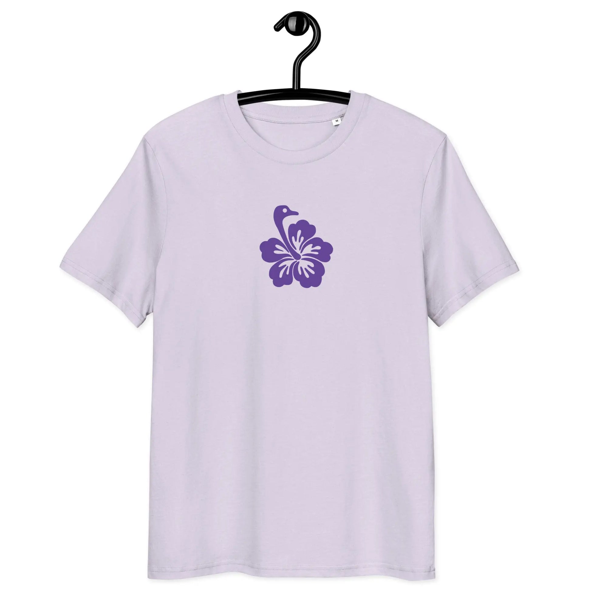 t-shirt - nostr flower - front view - lavender