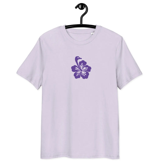 t-shirt - nostr flower - front view - lavender