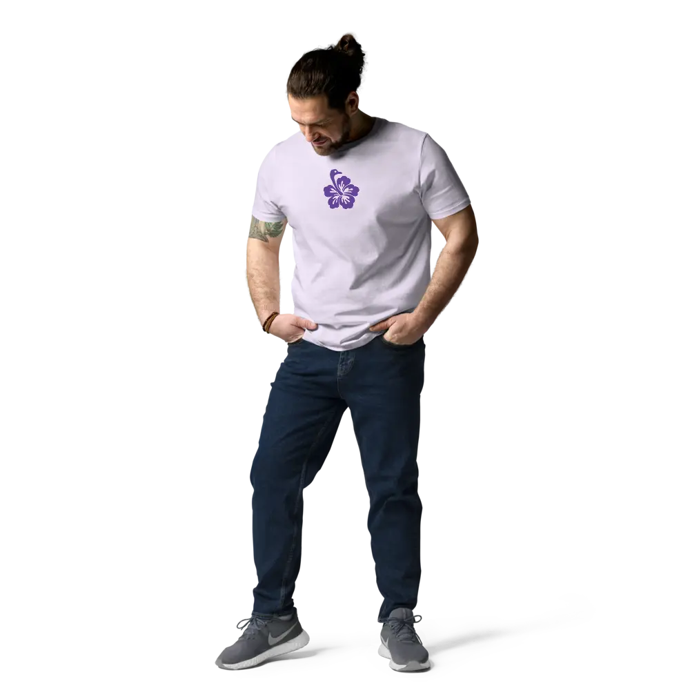 t-shirt - nostr flower - worn on male model