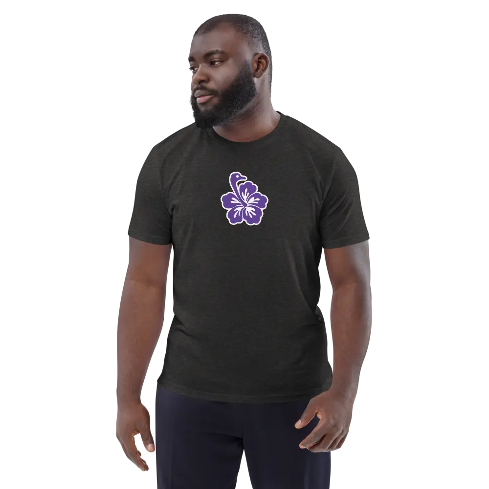 t-shirt - nostr flower - worn on male model 