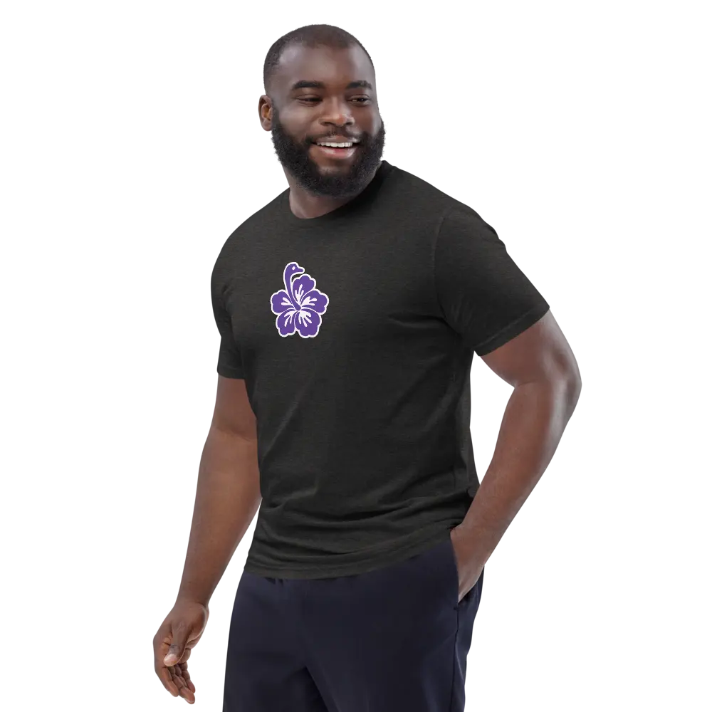 t-shirt - nostr flower - worn on model