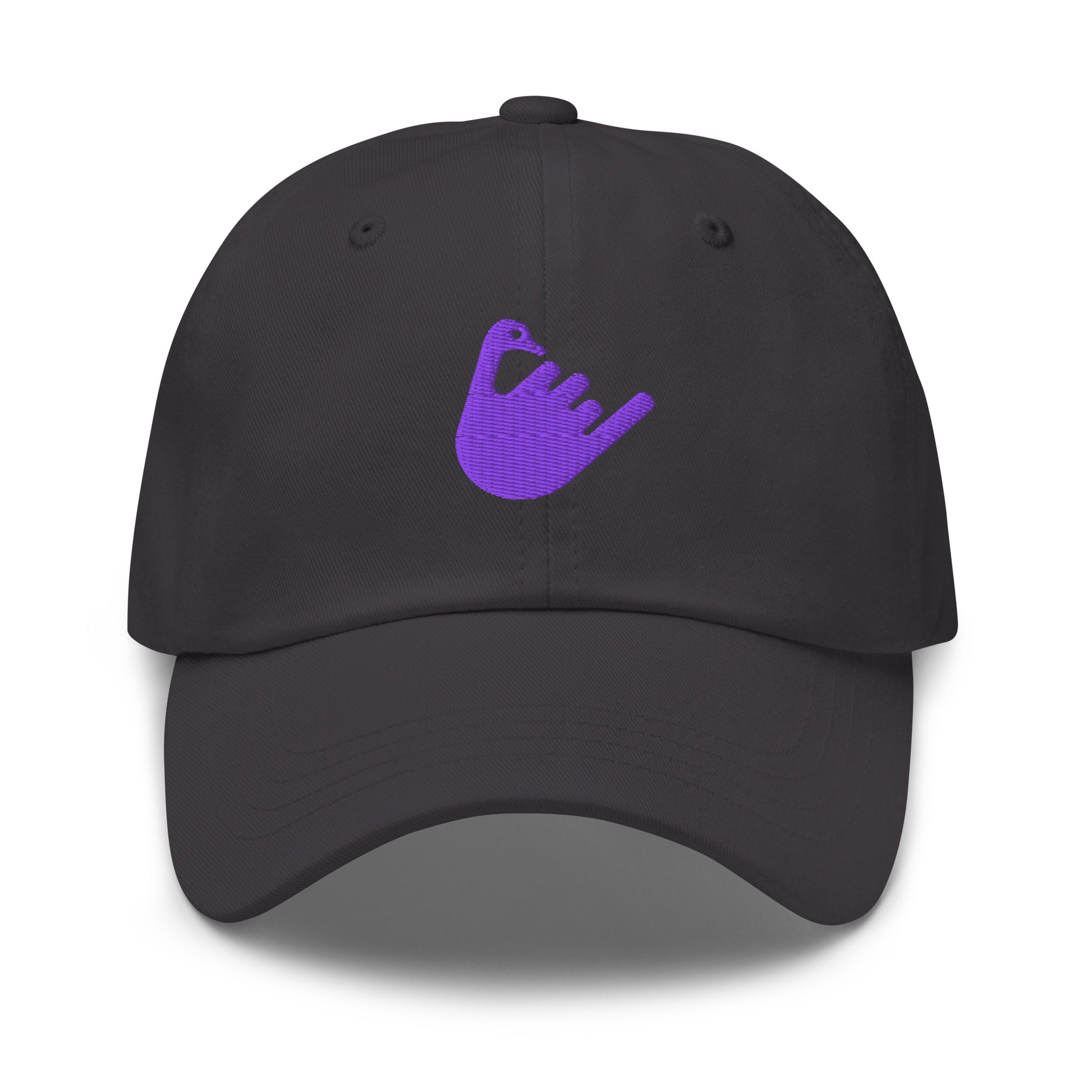 nostr hat - hang loose - front view - grey