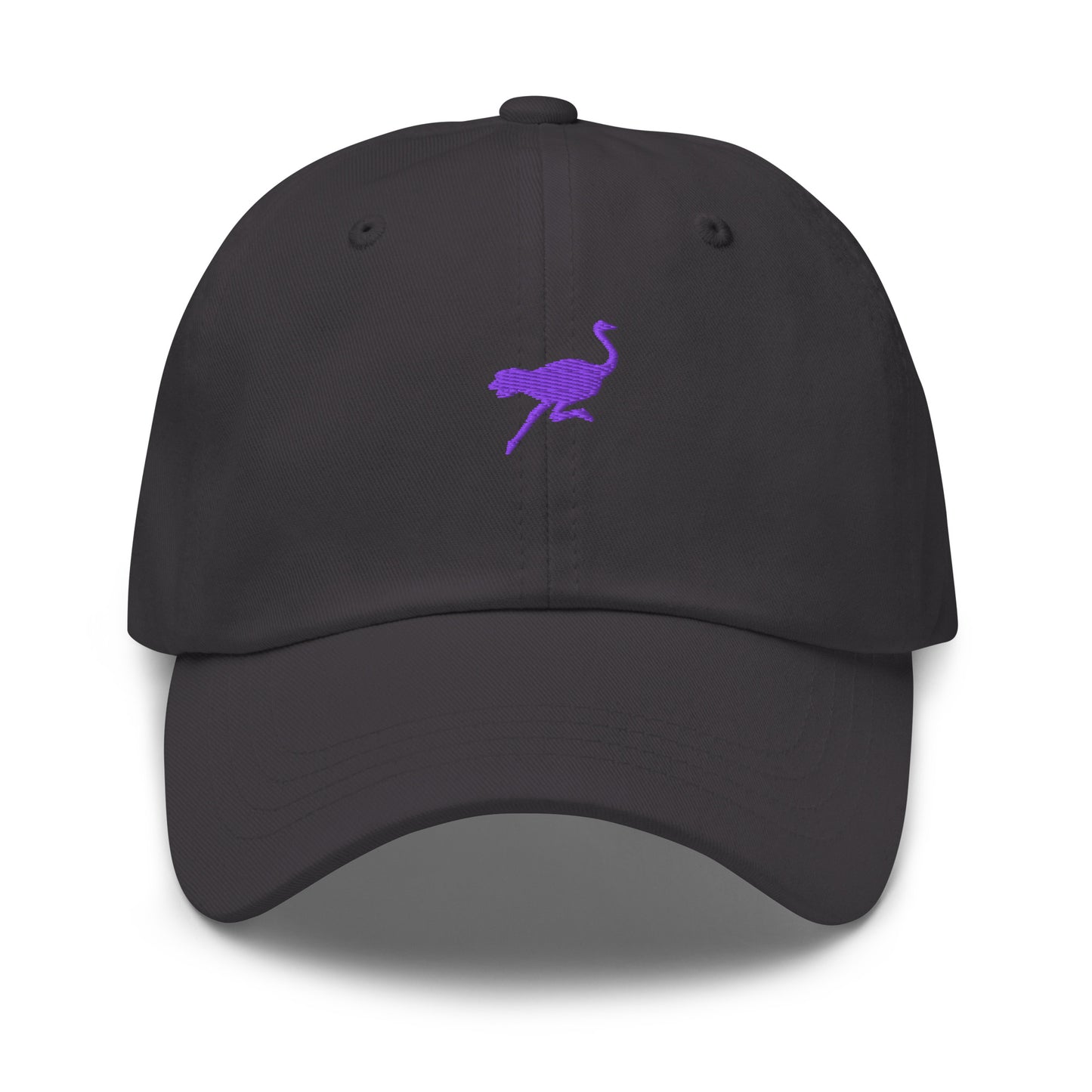 nostr hat - nostrich - front view - grey