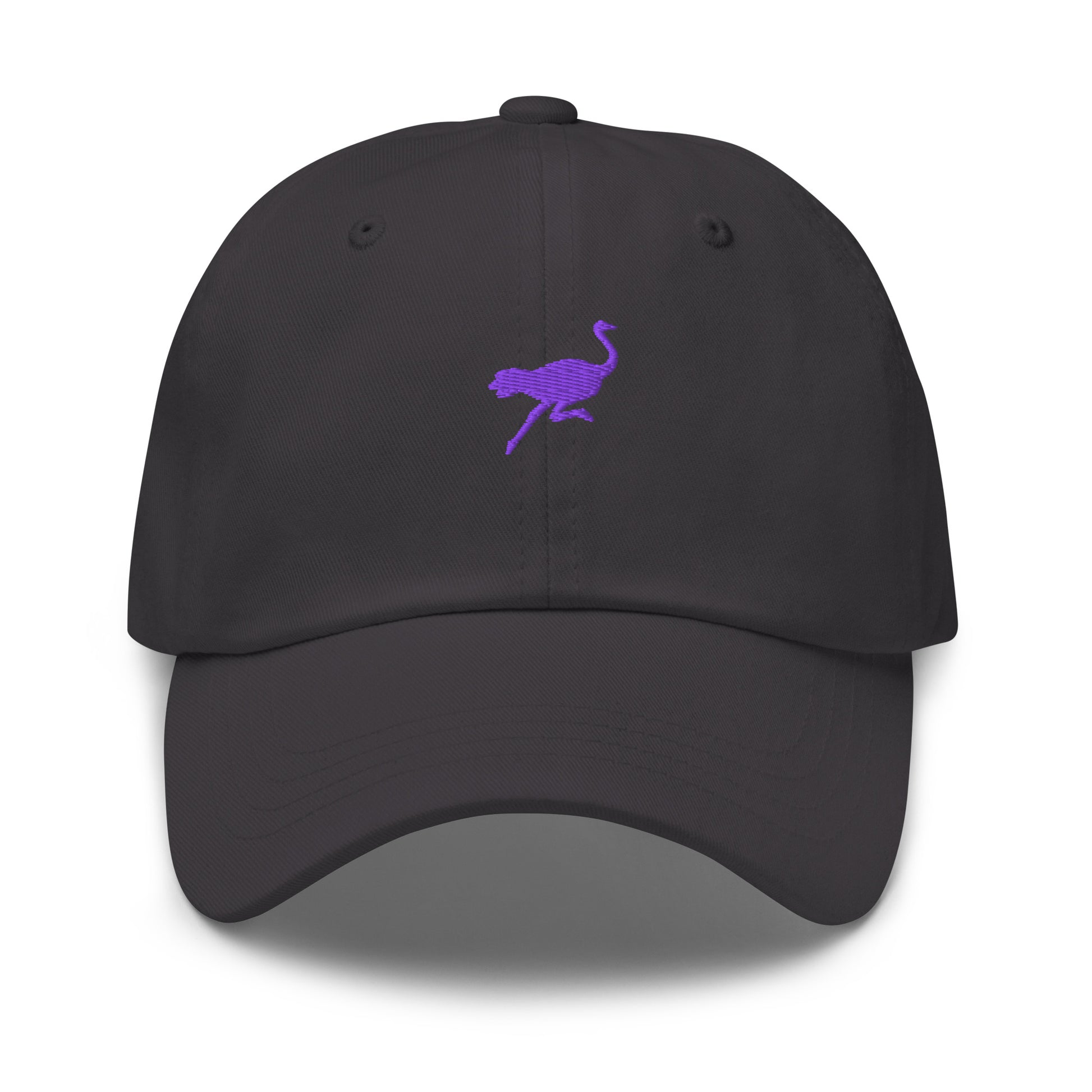 nostr hat - nostrich - front view - grey