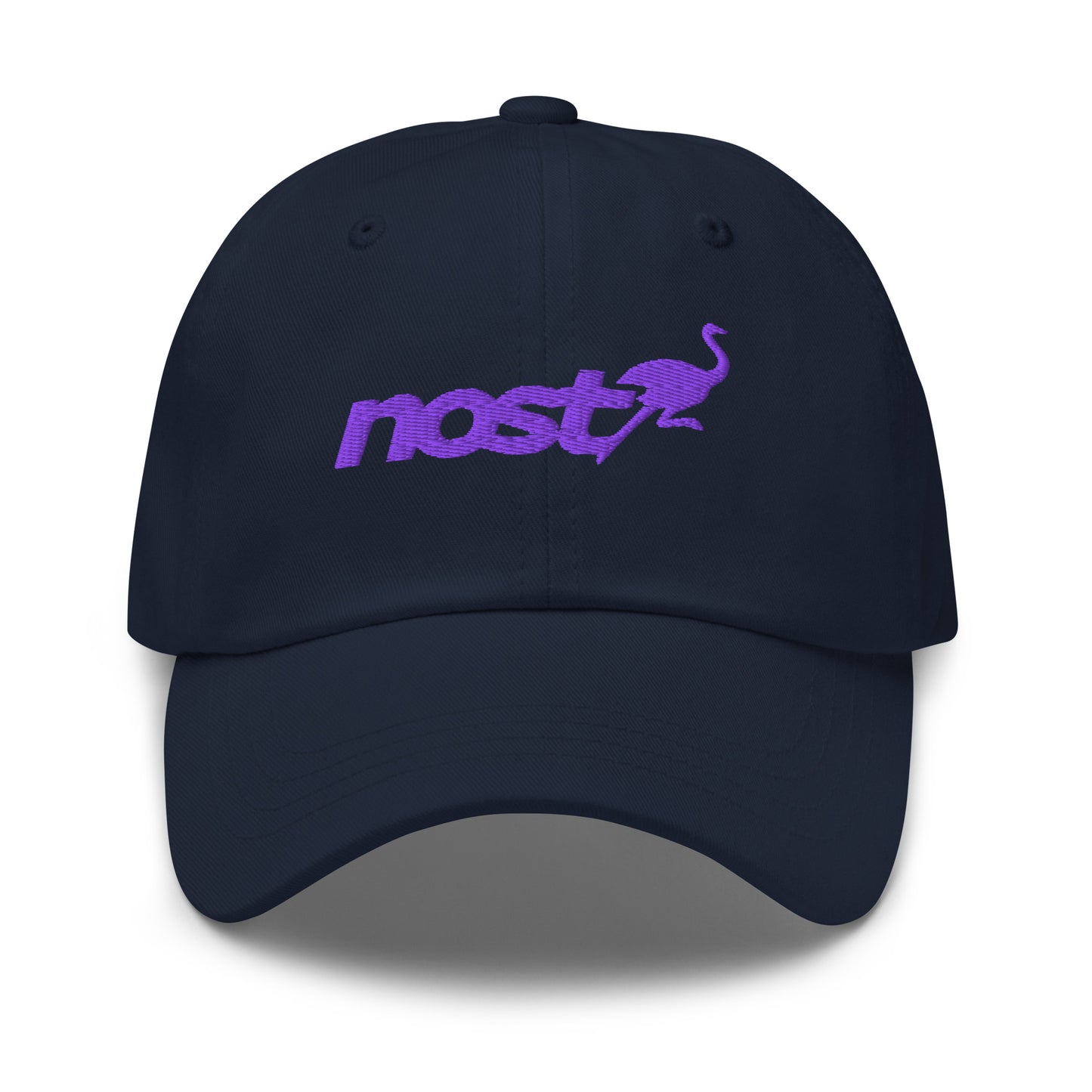 nostr hat - nostrich - front view - navy