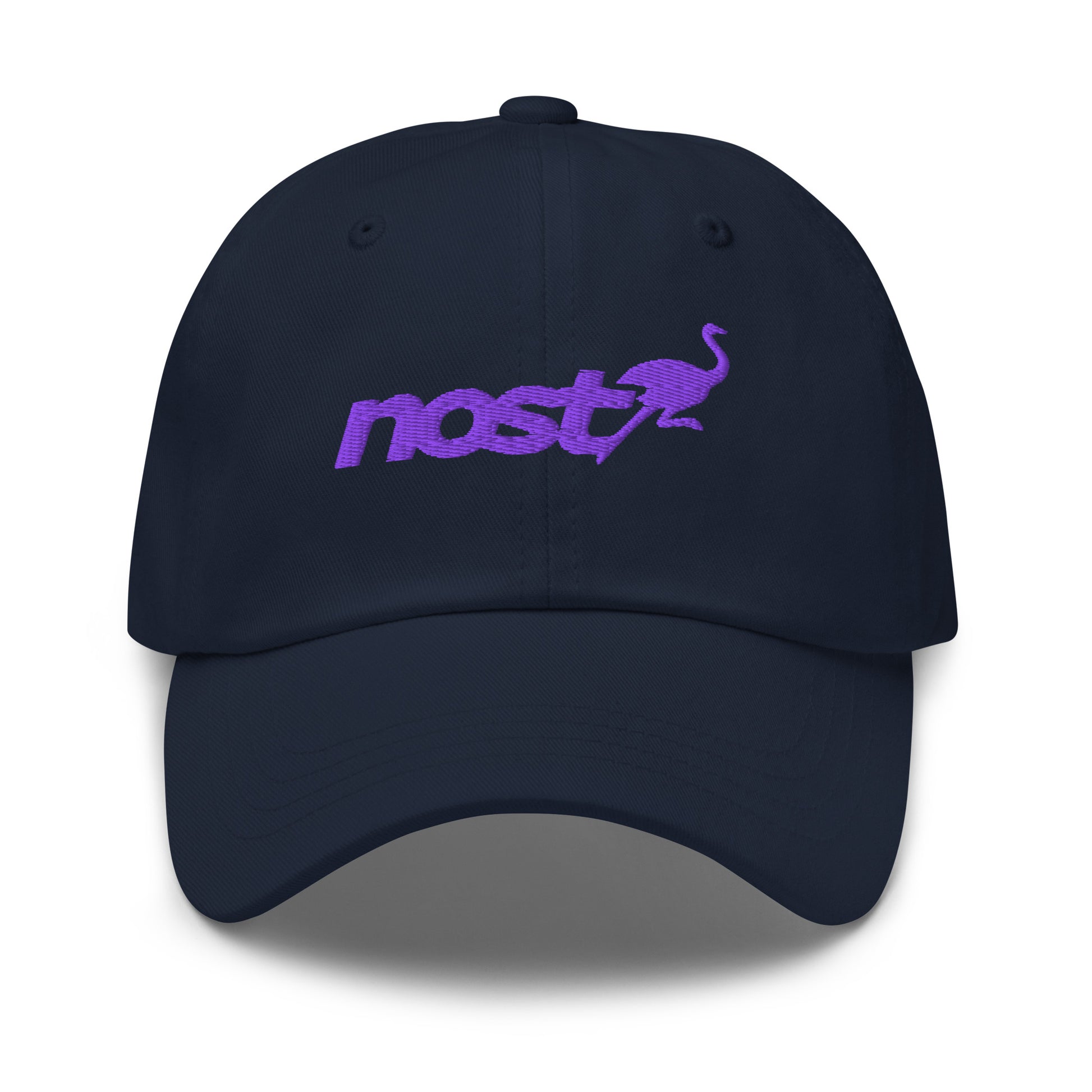 nostr hat - nostrich - front view - navy