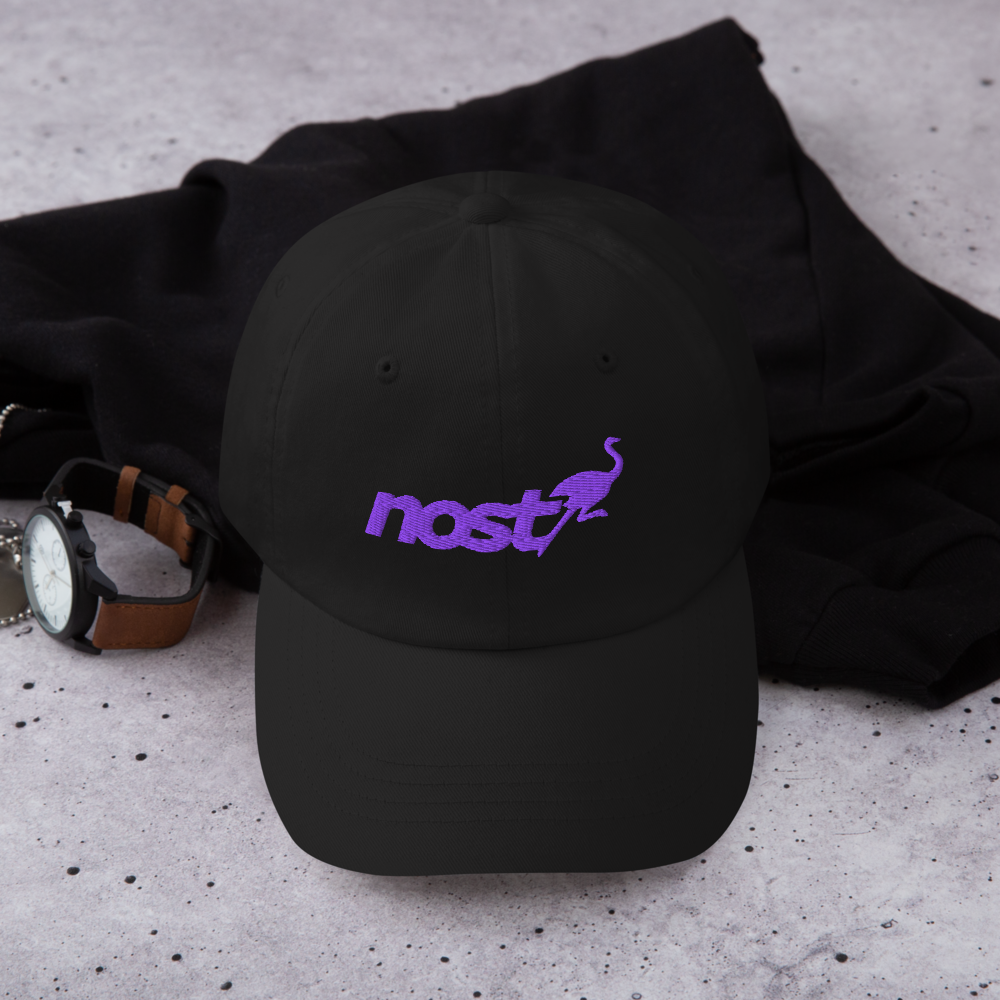 nostr hat - nostrich - lifestyle view - black