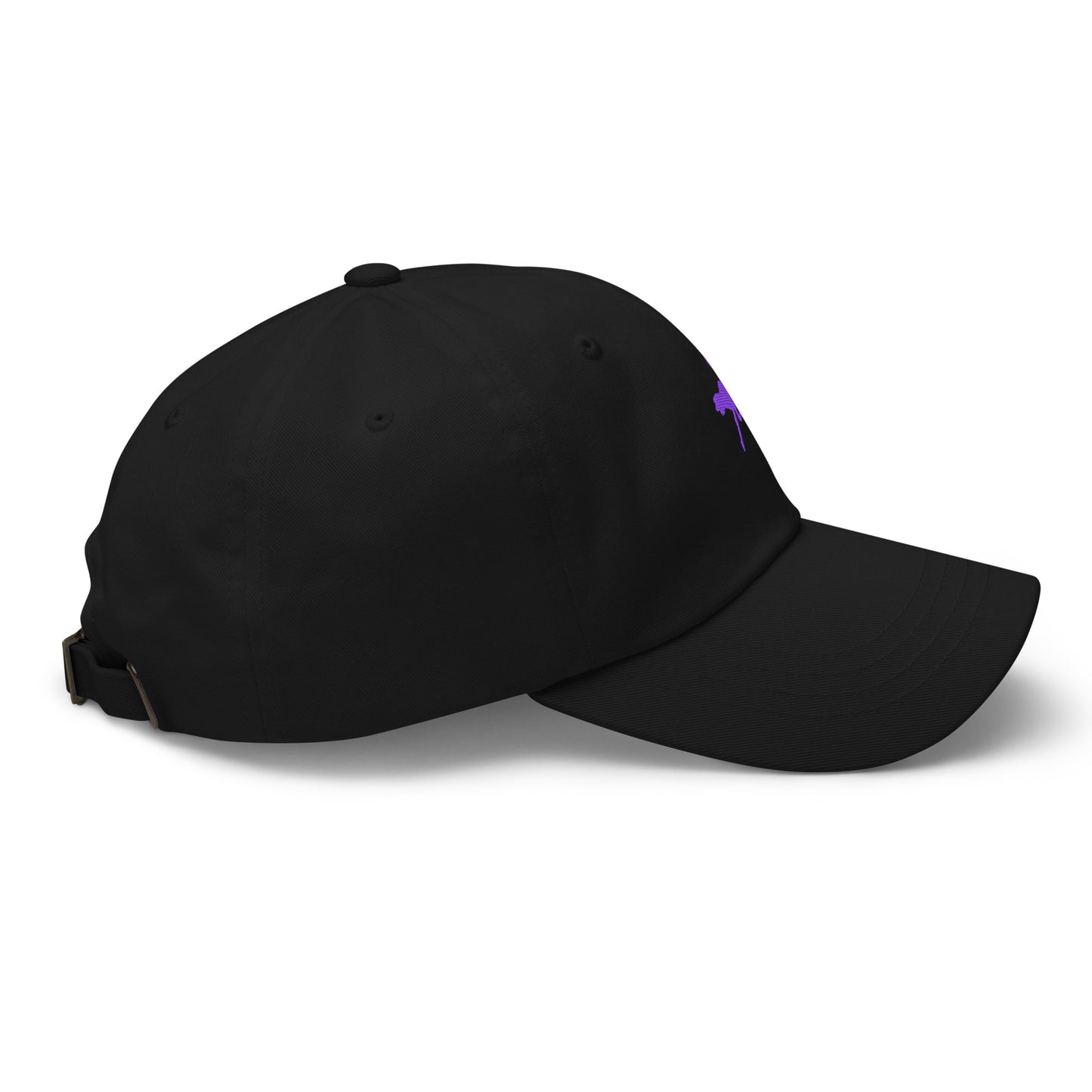 nostr hat - nostrich - side view - black