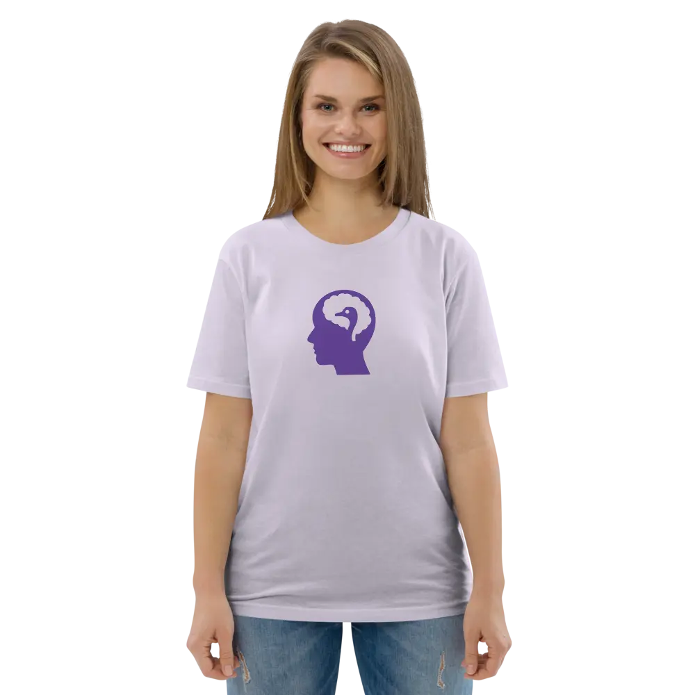 nostr t-shirt - mind - worn by female model