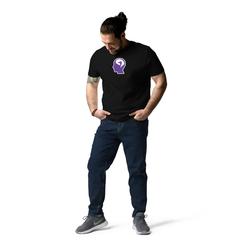 nostr tee - mind - front view - male model