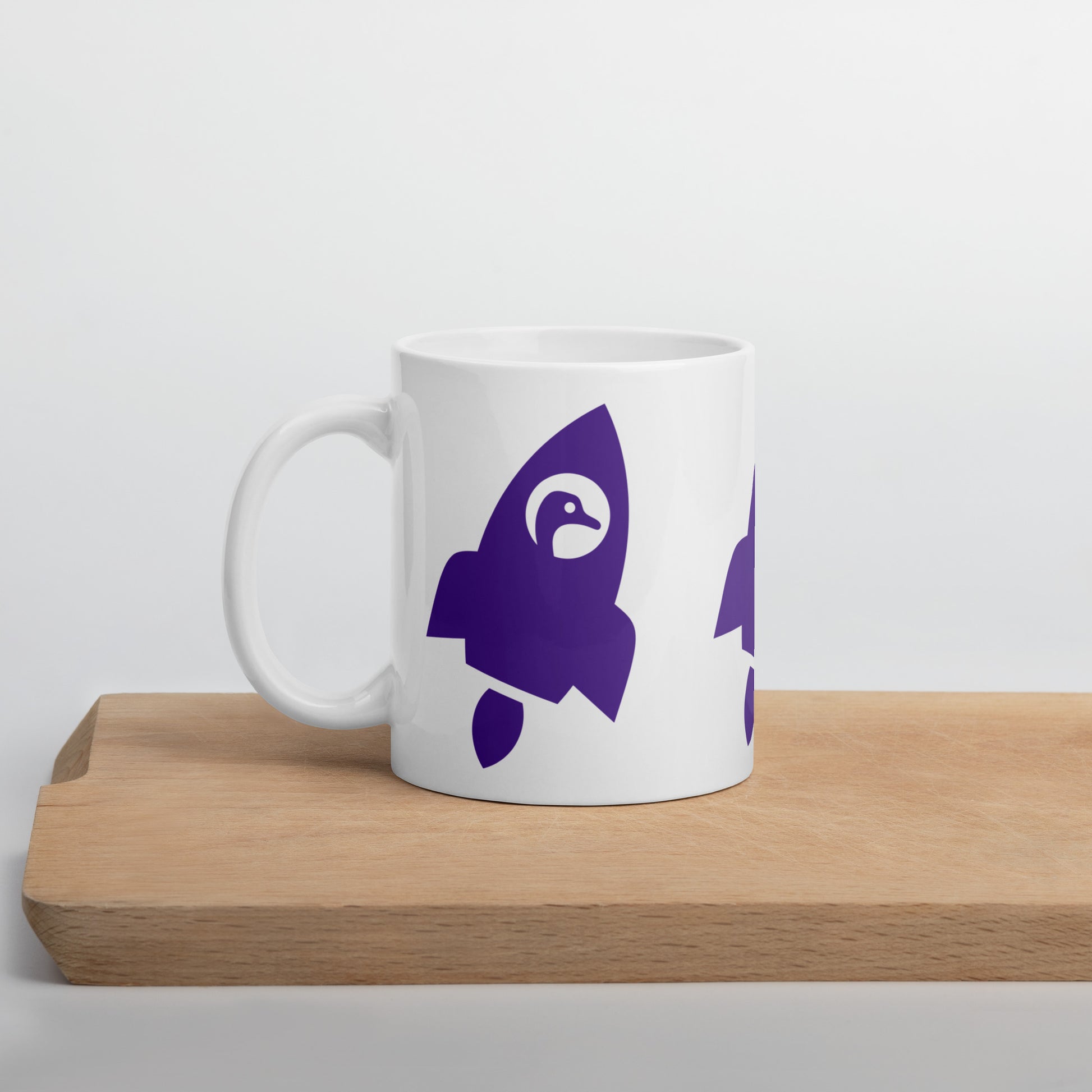 nostr mug - nostr rocket design - left side view