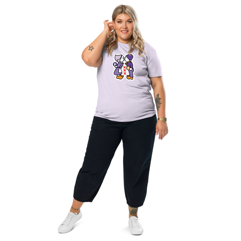 Nostr T-Shirt – Nostrdam - worn on female women model - pink