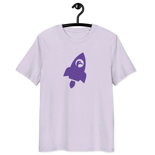 nostr t-shirt - rocket - front view