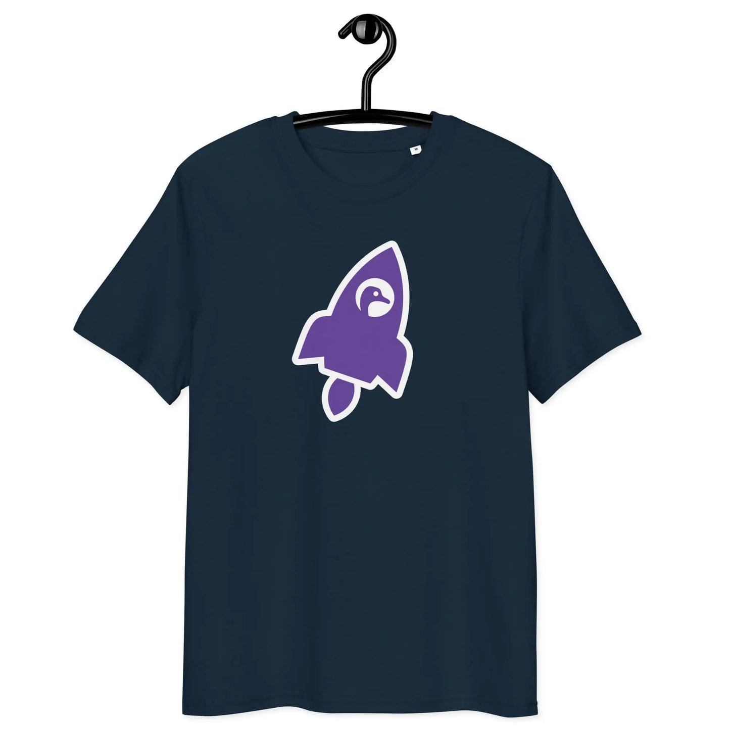 nostr tee - rocket - front view