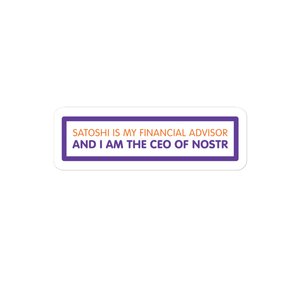 nostr sticker - ceo - detail view