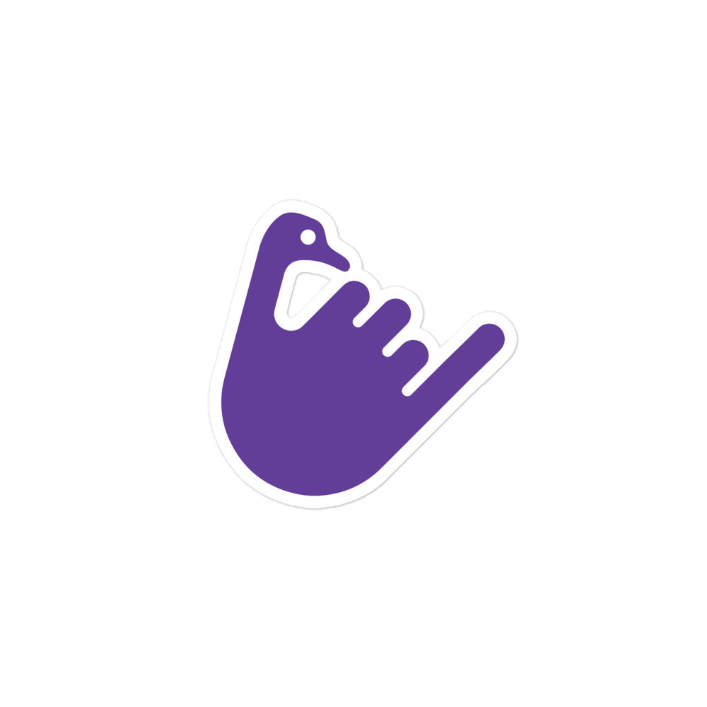 nostr sticker - hang loose - close-up