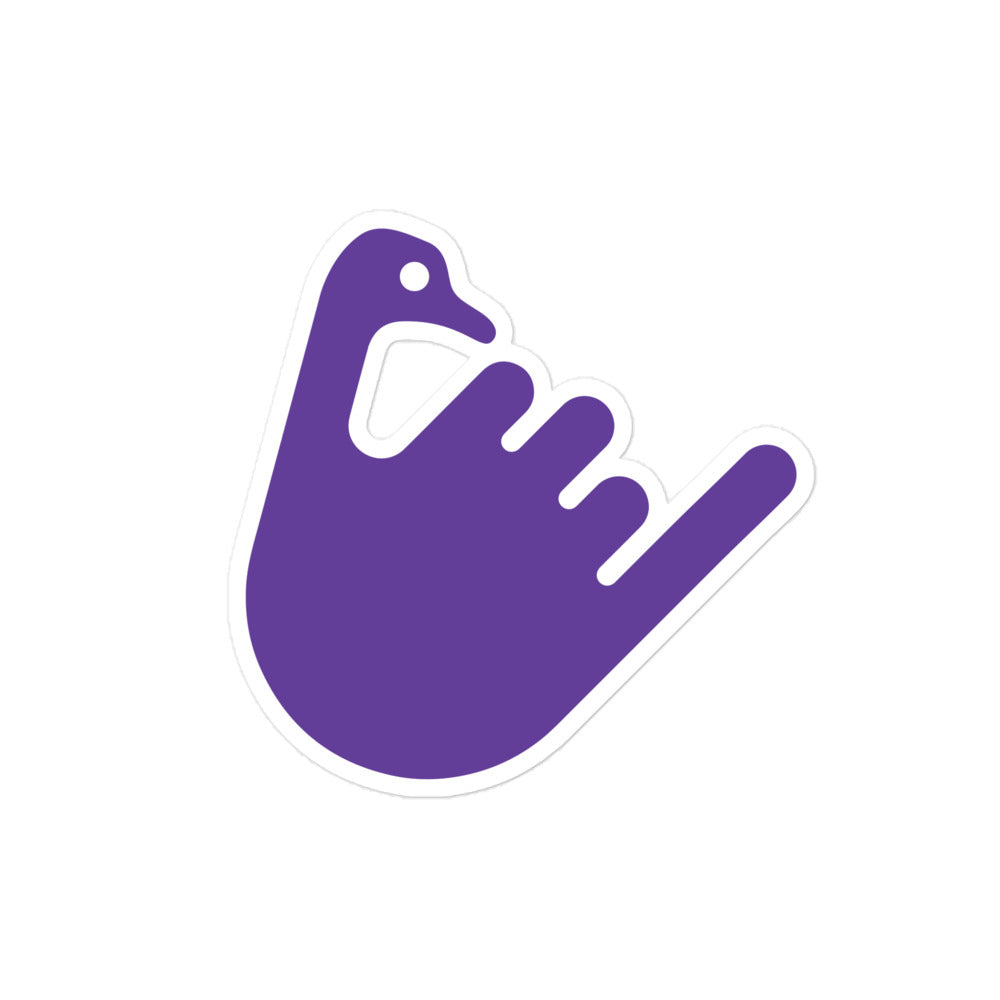 nostr sticker - hang loose - detail view