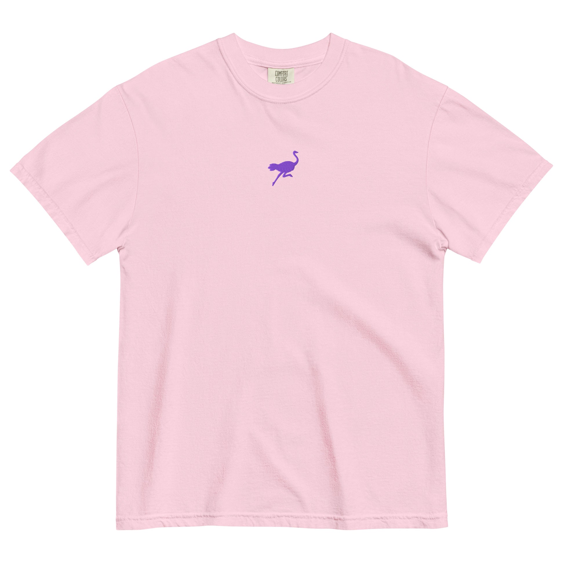 nostrich nostr t-shirt small logo front view blossom