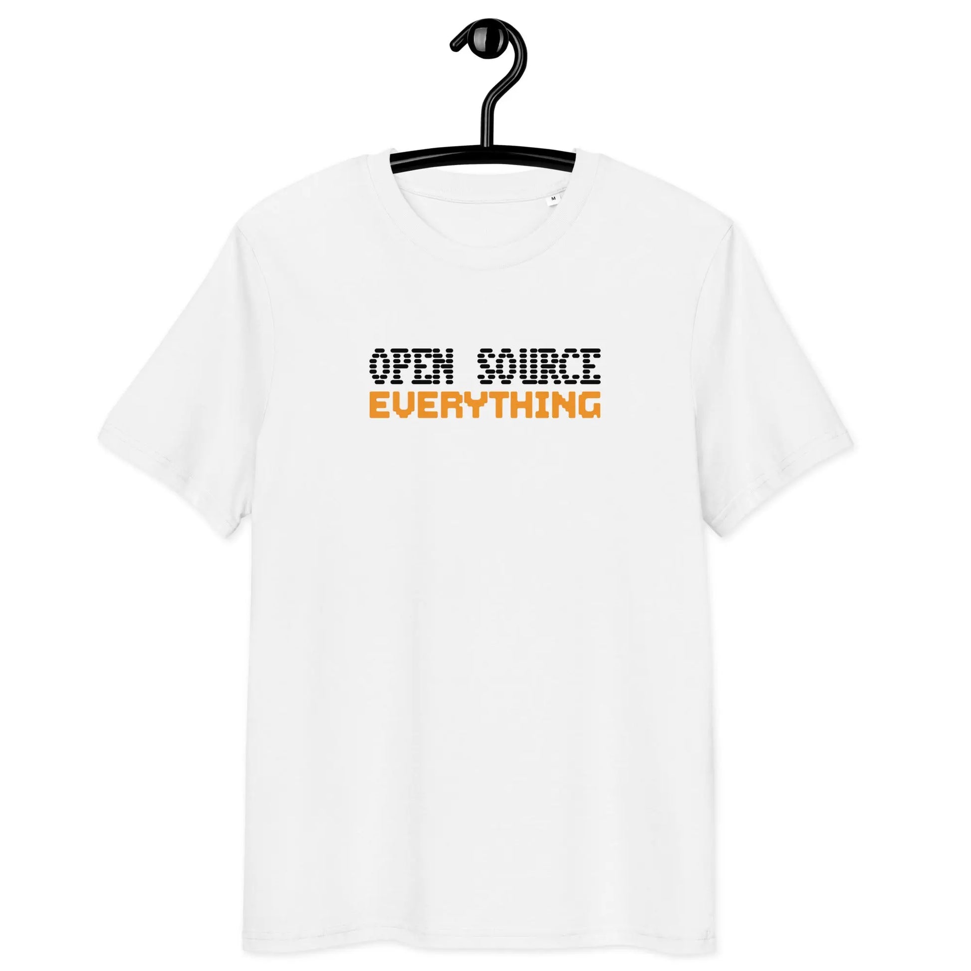 Bitcoin T-Shirt – Open Source Everything | Store of Value — on hanger