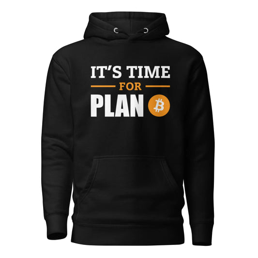 bitcoin hoodie - plan b - front view