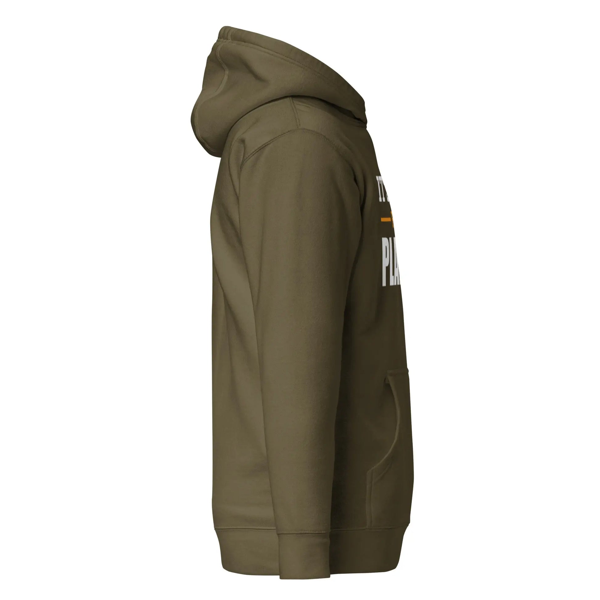 bitcoin hoodie - plan b - side view