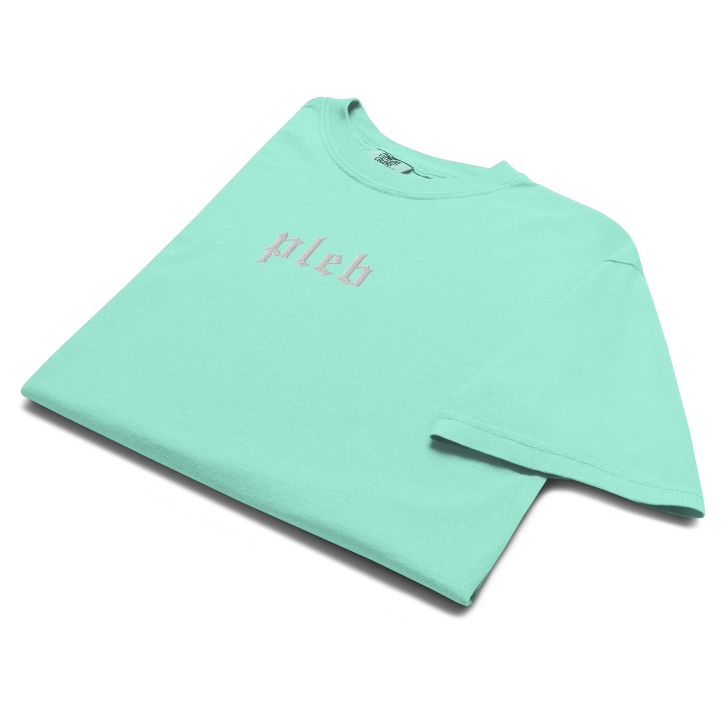 bitcoin t-shirt - pleb - folded - mint