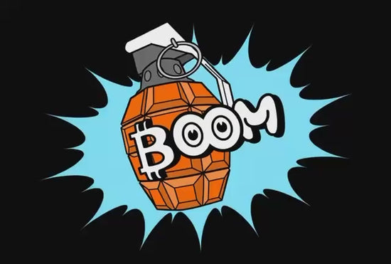 Boom - Bitcoin Mug - By BitPopArt