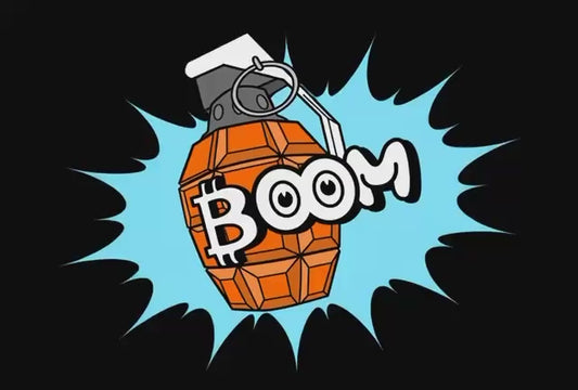 Boom - Bitcoin Mug - By BitPopArt