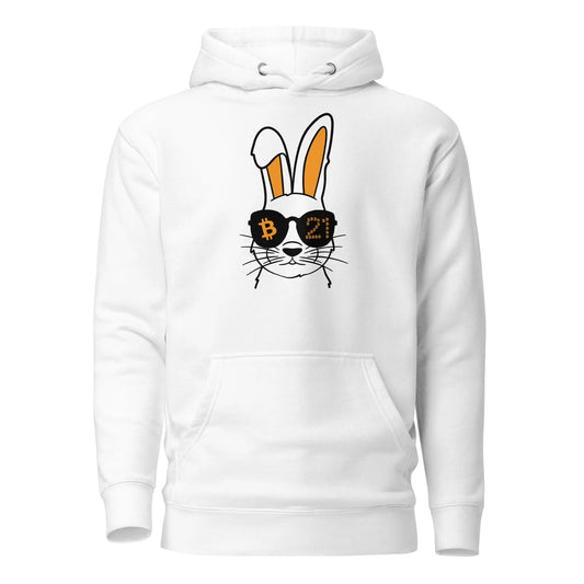 bitcoin hoodie - rabbit 21 - front view 