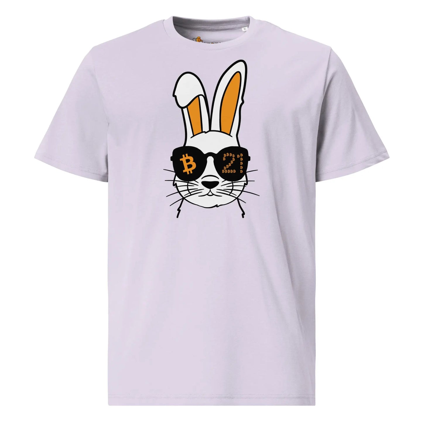 bitcoin t-shirt rabbit 21 front view purple