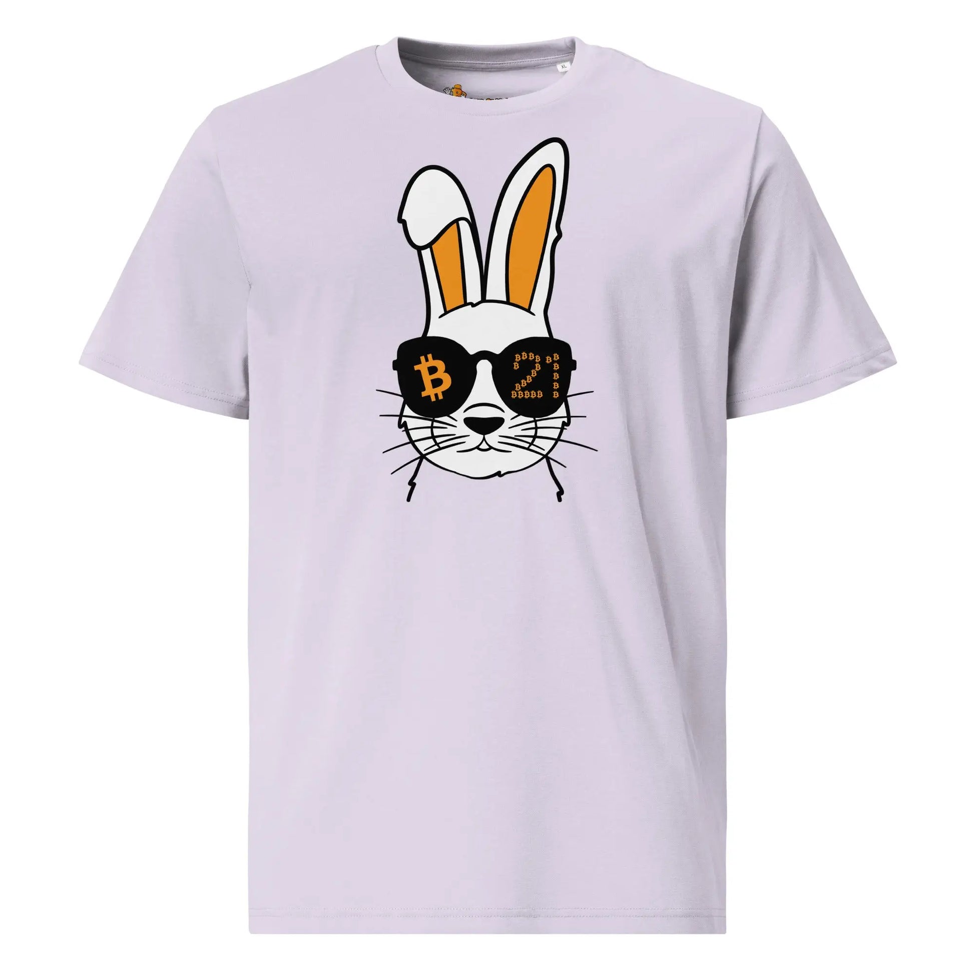 bitcoin t-shirt rabbit 21 front view purple